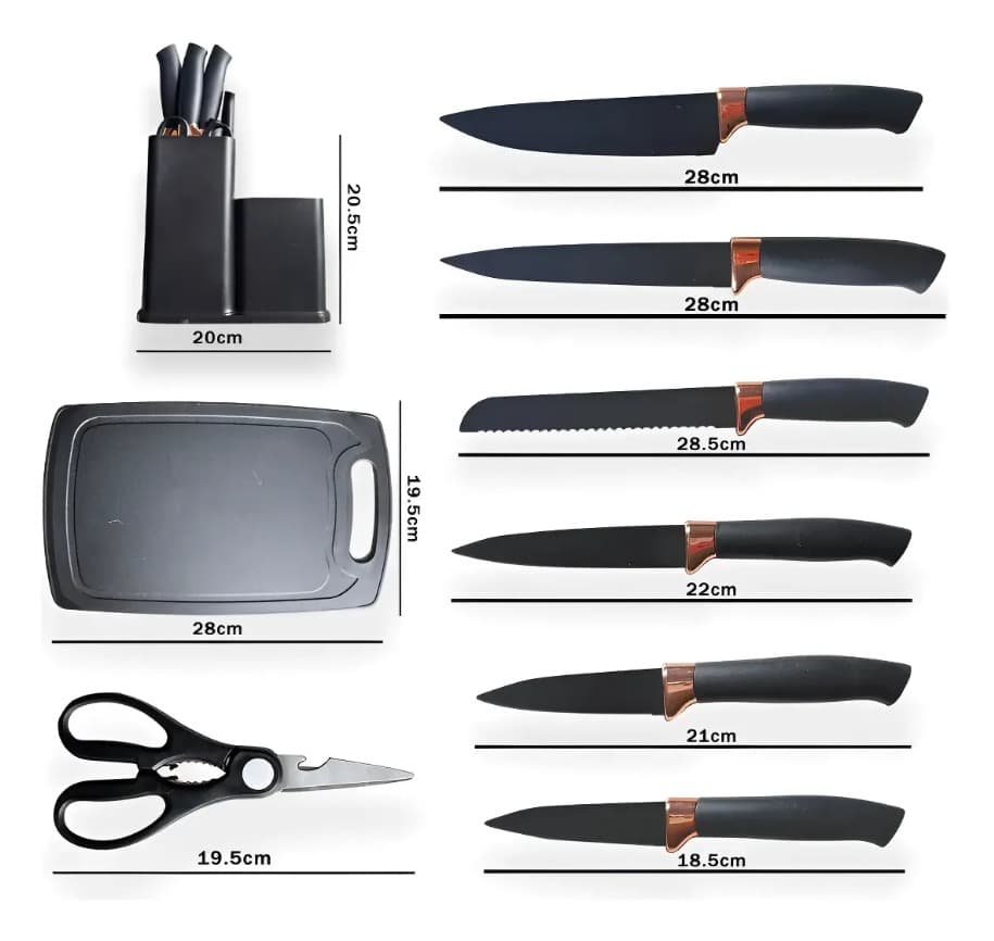 Conjunto 19 Peças Utensílios Cozinha Silicone Apoapp Preto - 7