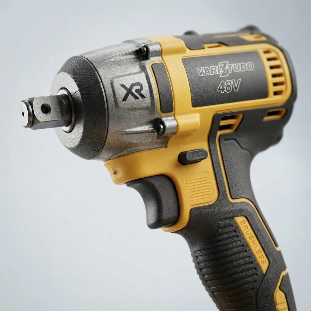 Chave De Impacto Sem Fio 2 Baterias 48v Com Maleta Amarelo - 4