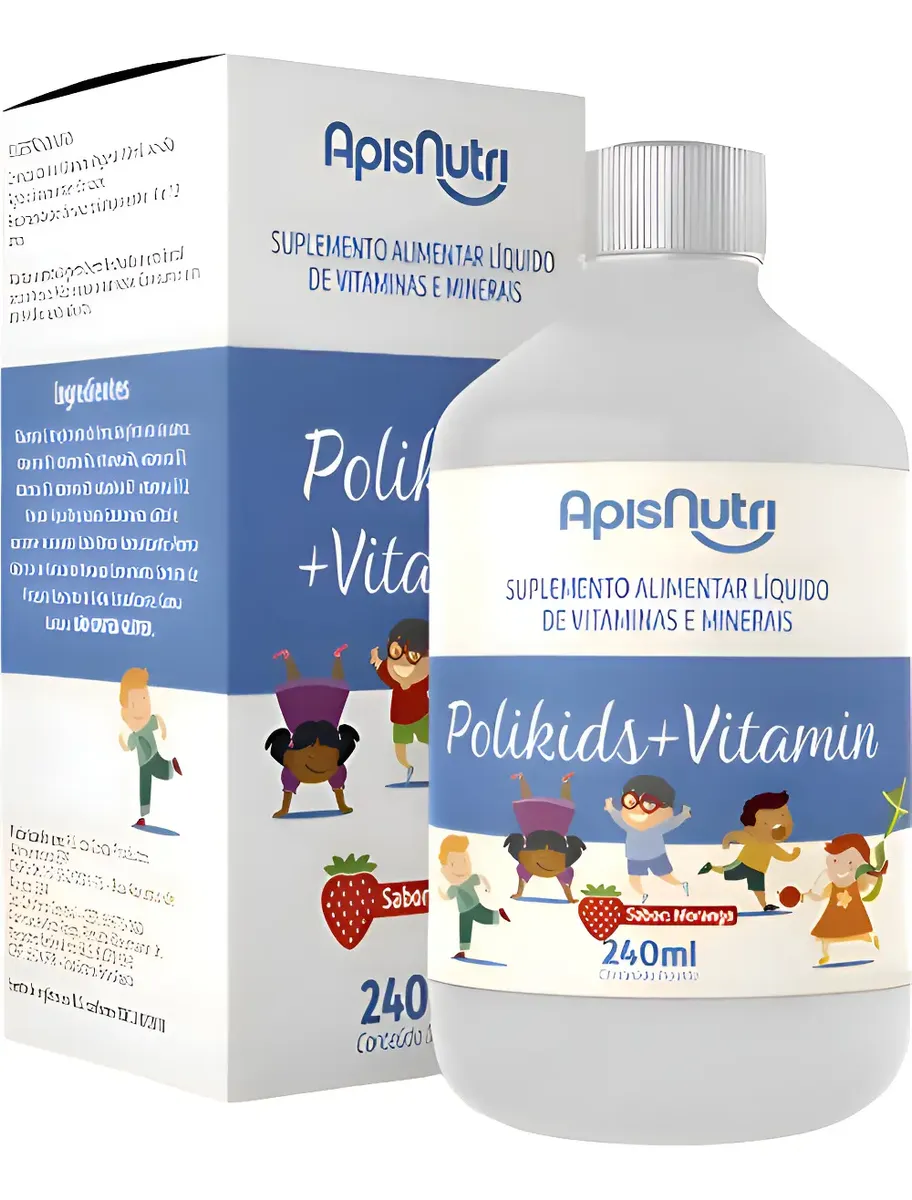 Vitamina Infantil 240ml Multivitamínico Completa Kids - Apisnutri - 1