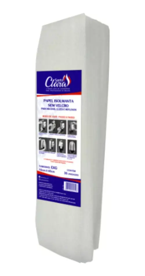 Papel Isolmanta Para Mechas 36 Folhas Exg 10x40cm Sta Clara - 2