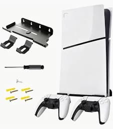 Suporte Ps5 Parede Playstation5 Fixar Na Parede Preto Metal - 1