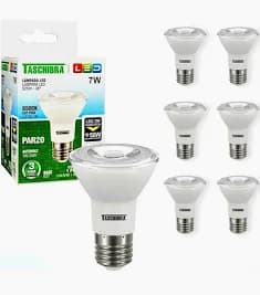 Kit 10 Lâmpada Led Par20 7w E27 Bivolt Decoração Taschibra - 2