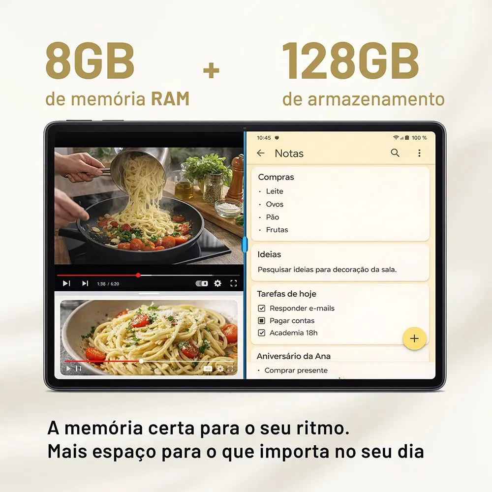 Tablet Vaio Tl10 8gb 128gb Octa-core, Tela 10.4 2k, 4g Wifi, Câmera 8mp + Selfie 5mp, 7000mah, Android 13, Com Teclado D - 3