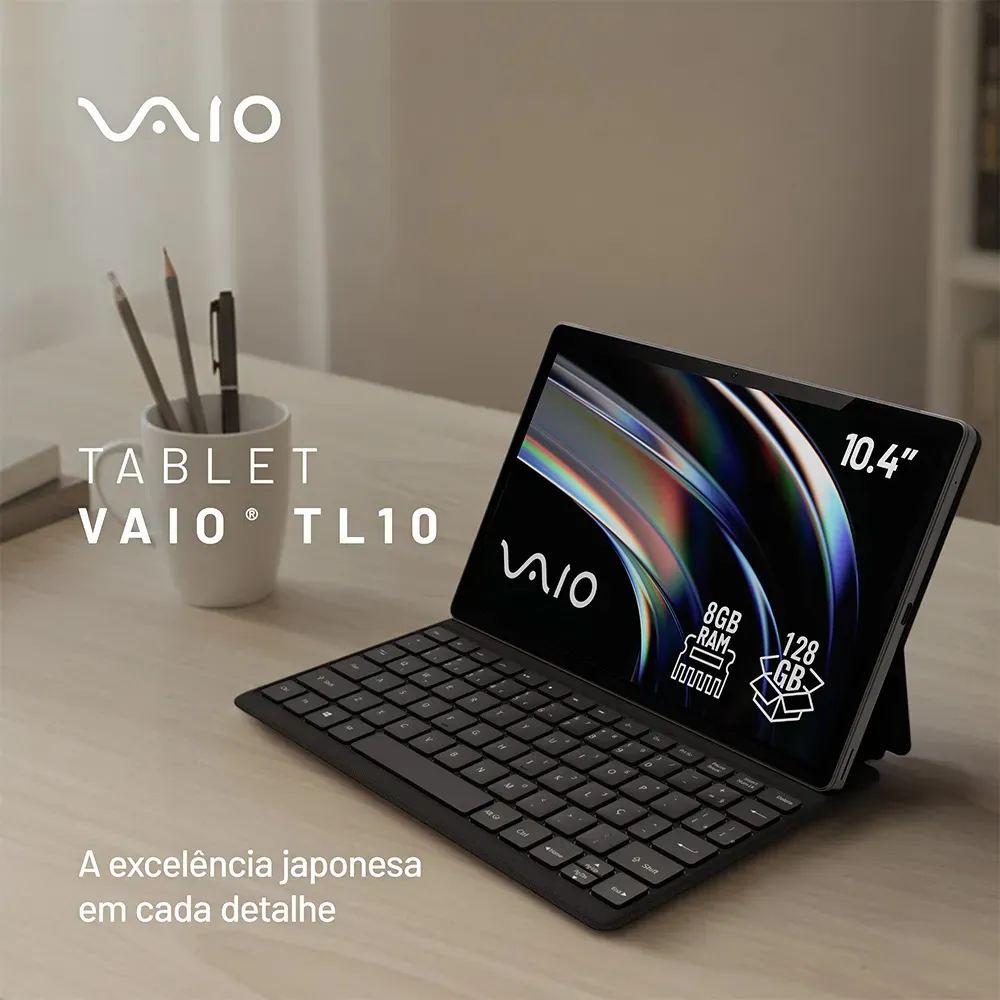 Tablet Vaio Tl10 8gb 128gb Octa-core, Tela 10.4 2k, 4g Wifi, Câmera 8mp + Selfie 5mp, 7000mah, Android 13, Com Teclado D - 4