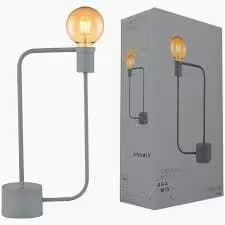 Luminária De Mesa Aramis C/entrada Usb 1xe27 Bivolt - Avant Preta - 1