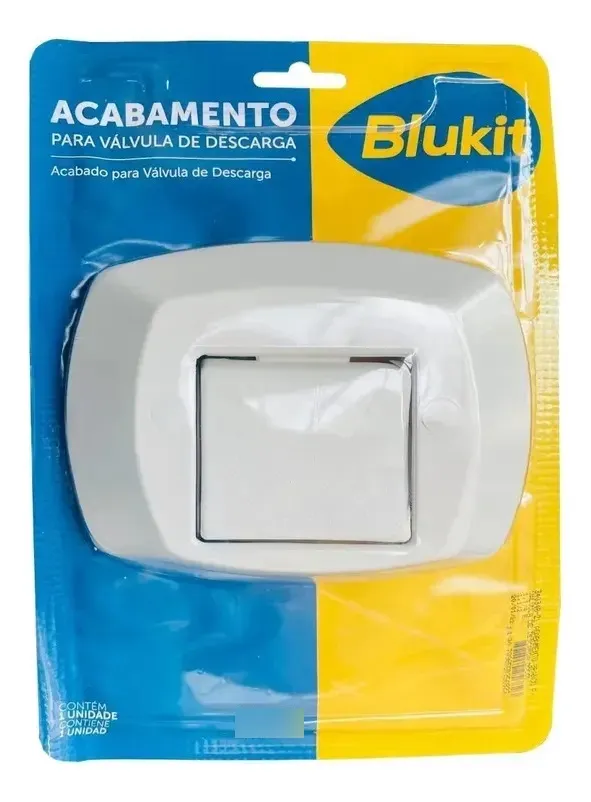 Acabamento Para Válvula Docol Branco Botão Único Blukit - 2