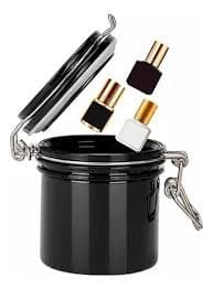 Pote Hermético Da Diva Para Armazenar Cola Extensão De Cílios Preto - 1