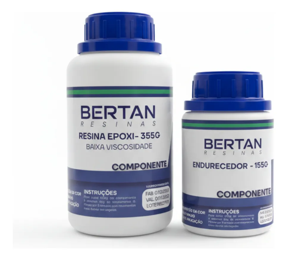 Resina Epoxi Cristal De Média Viscosidade Kit Com 500g - 1