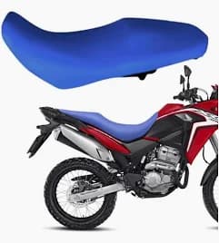 Capa Banco Protetora Moto Xre 300 Vermelha + Alça De Brinde Azul - 1