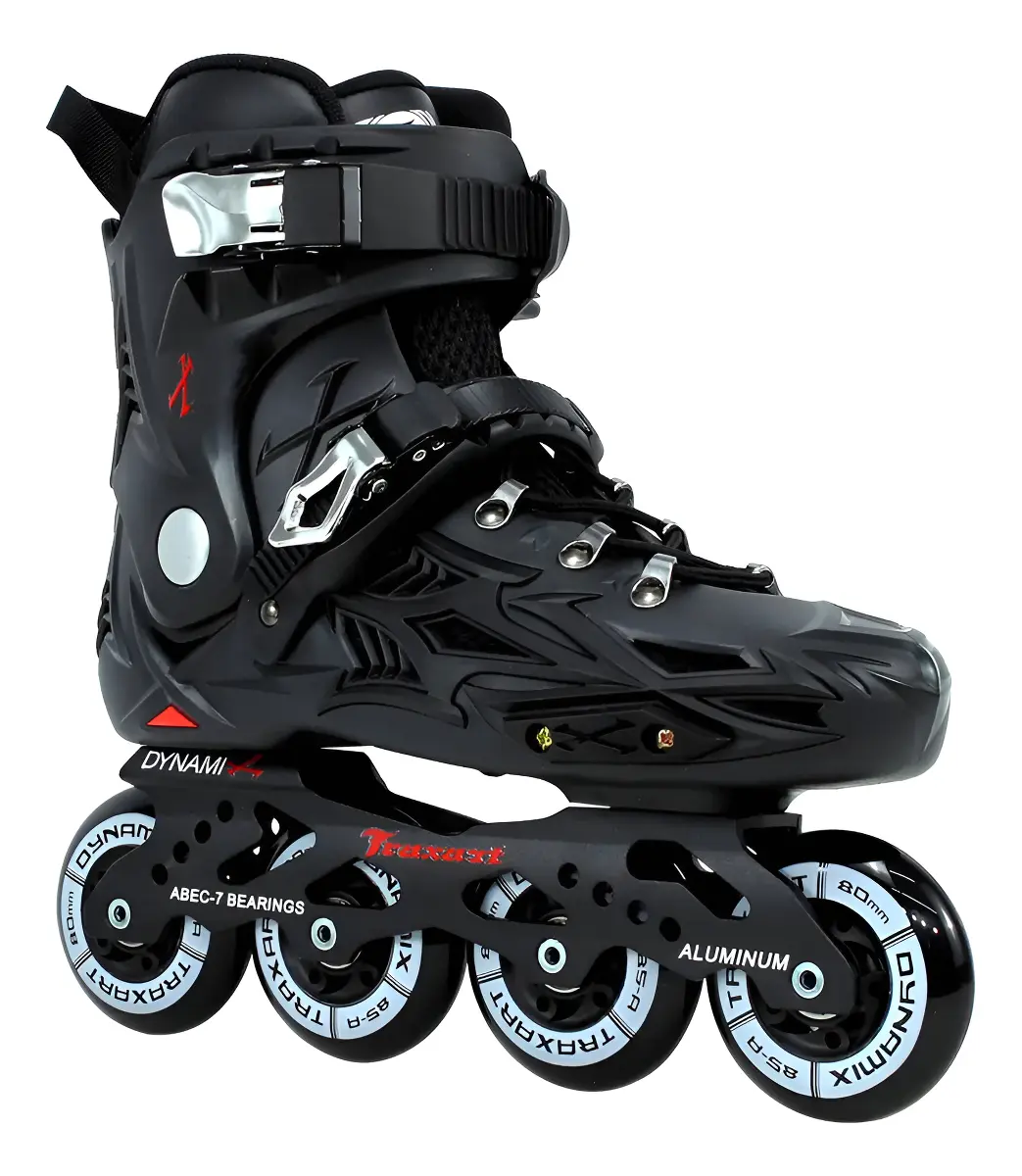 Patins Freestyle Traxart Dynamix Slalon Urban Preto Abec 7/ TAM 36/37 - 2
