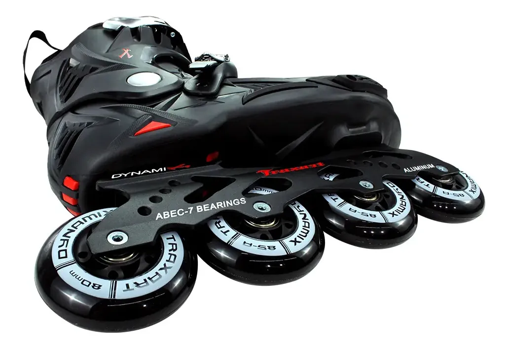 Patins Freestyle Traxart Dynamix Slalon Urban Preto Abec 7/ TAM 36/37 - 5