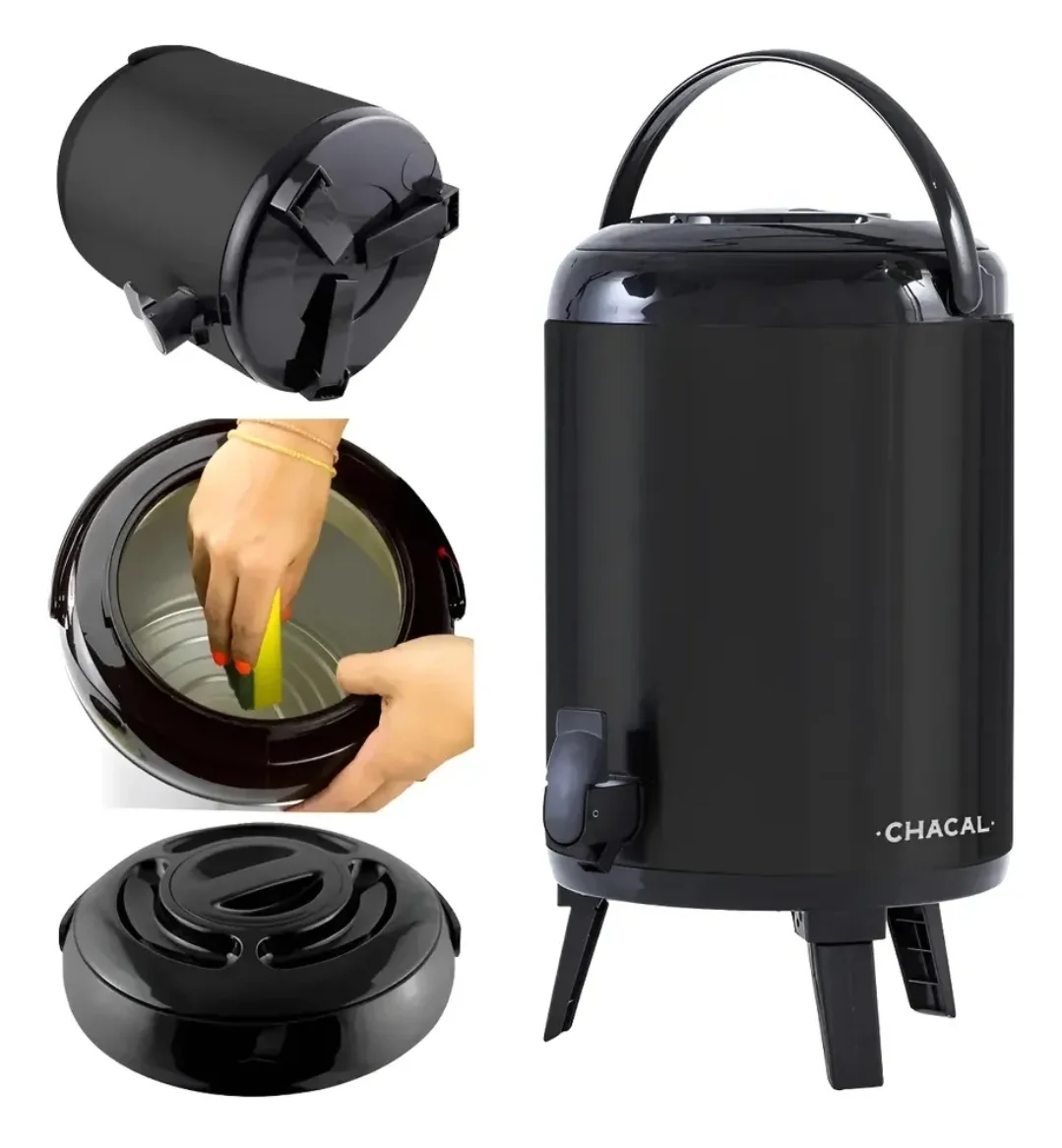 Botijão Garrafa Térmica Inox 9,5l Chacal Tereré Chimarrão - 1