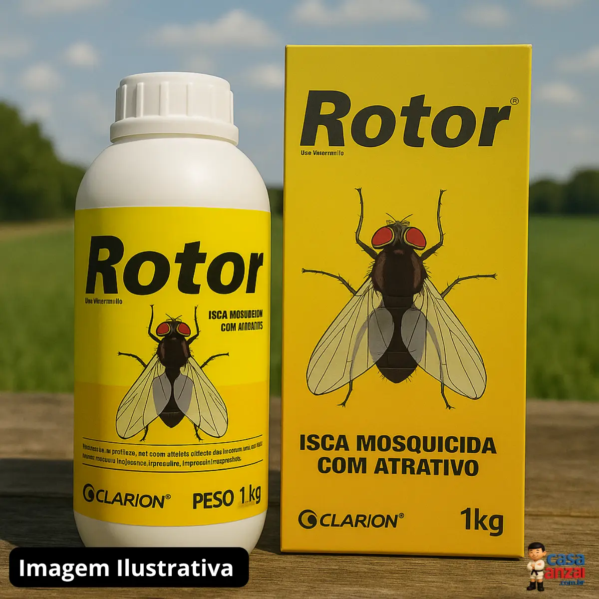 Isca Mosquicida Rotor 1 Kg Vetoquinol Granulado Com Atrativo - 1