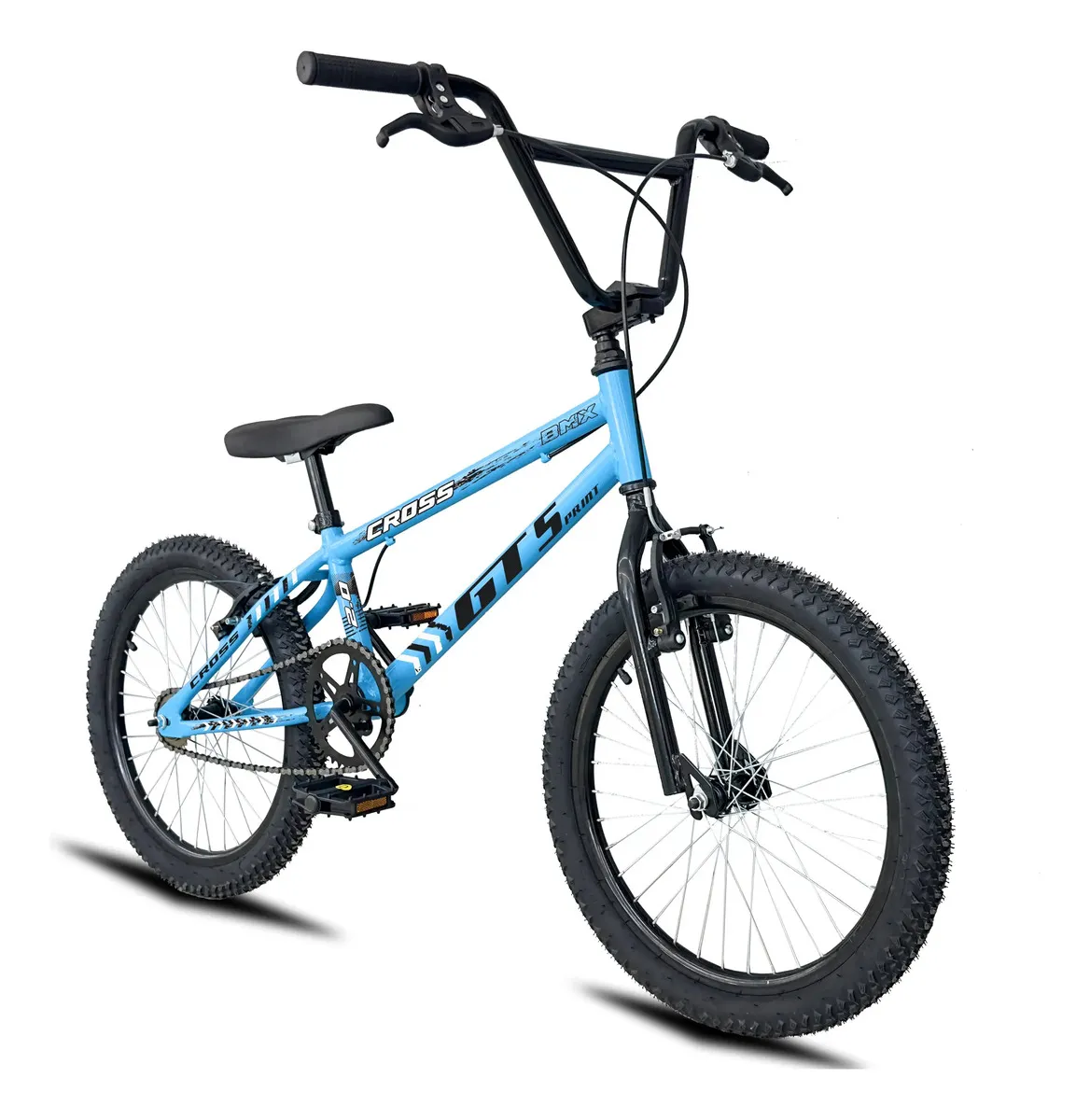 Bicicleta Aro 20 Bmx Aero Cross Infantil Gt Sprint Cross R20 Freio V-brake Azul E Preto Azul/preto - 5