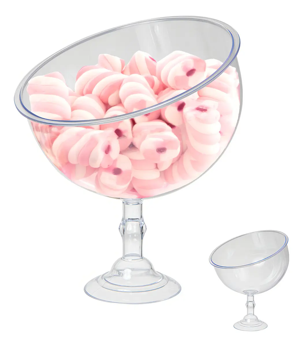 Baleiro Para Doces de Acrílico Transparente Candy 1,5L Neoplas Muito Resistente. - 1