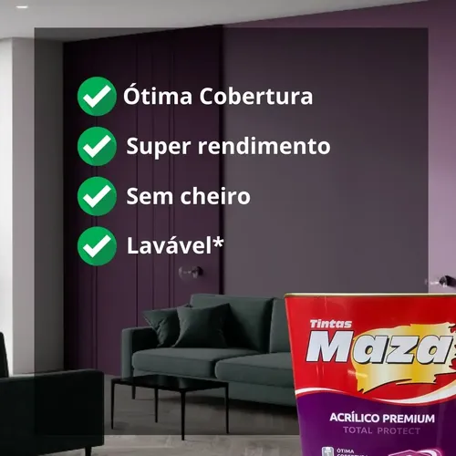 Tinta Acrílica Premium Total Protect Fosco 18l Cores Maza Cor:Tangerina - 2