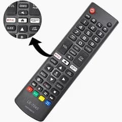 controle remoto para smart tv lg lelong le-7045 - 1