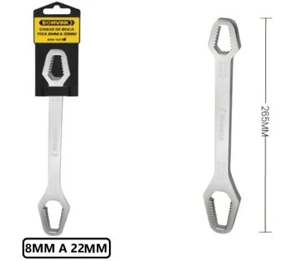 Chave de Boca Fixa 8mm BOM-1247 - 1