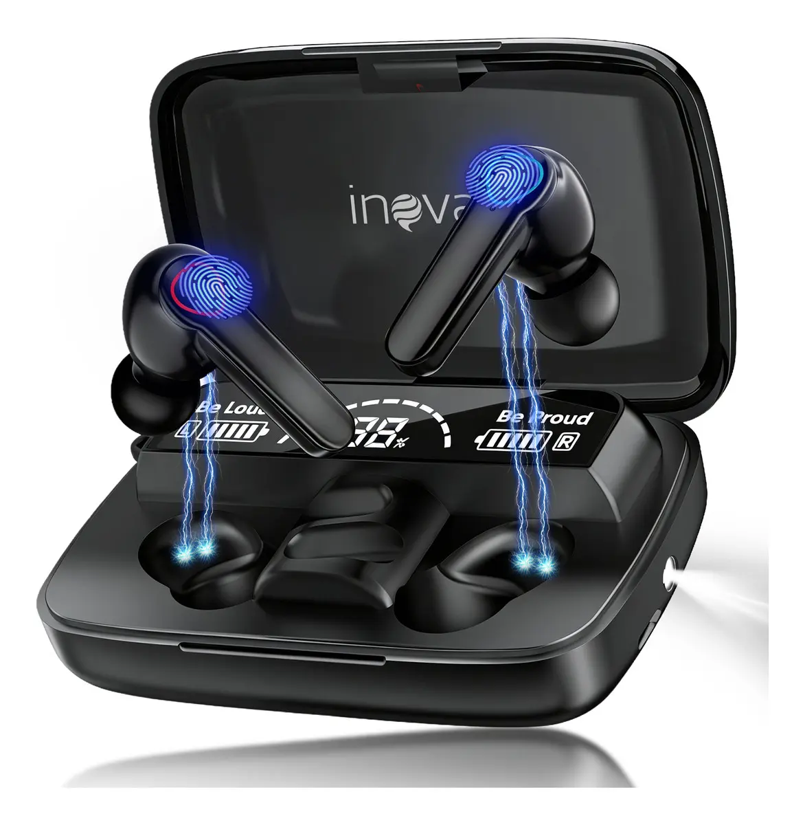 Fone De Ouvido Sem Fio Bluetooth Tws Portátil Inova Academi - 1