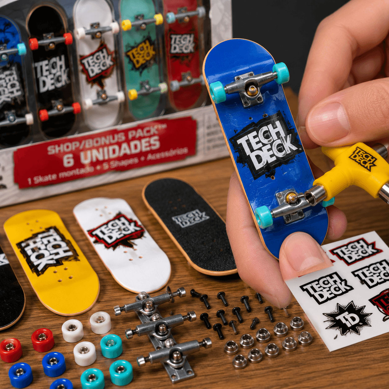 Tech Deck Skate de Dedo 6 Unidades Sunny - 1