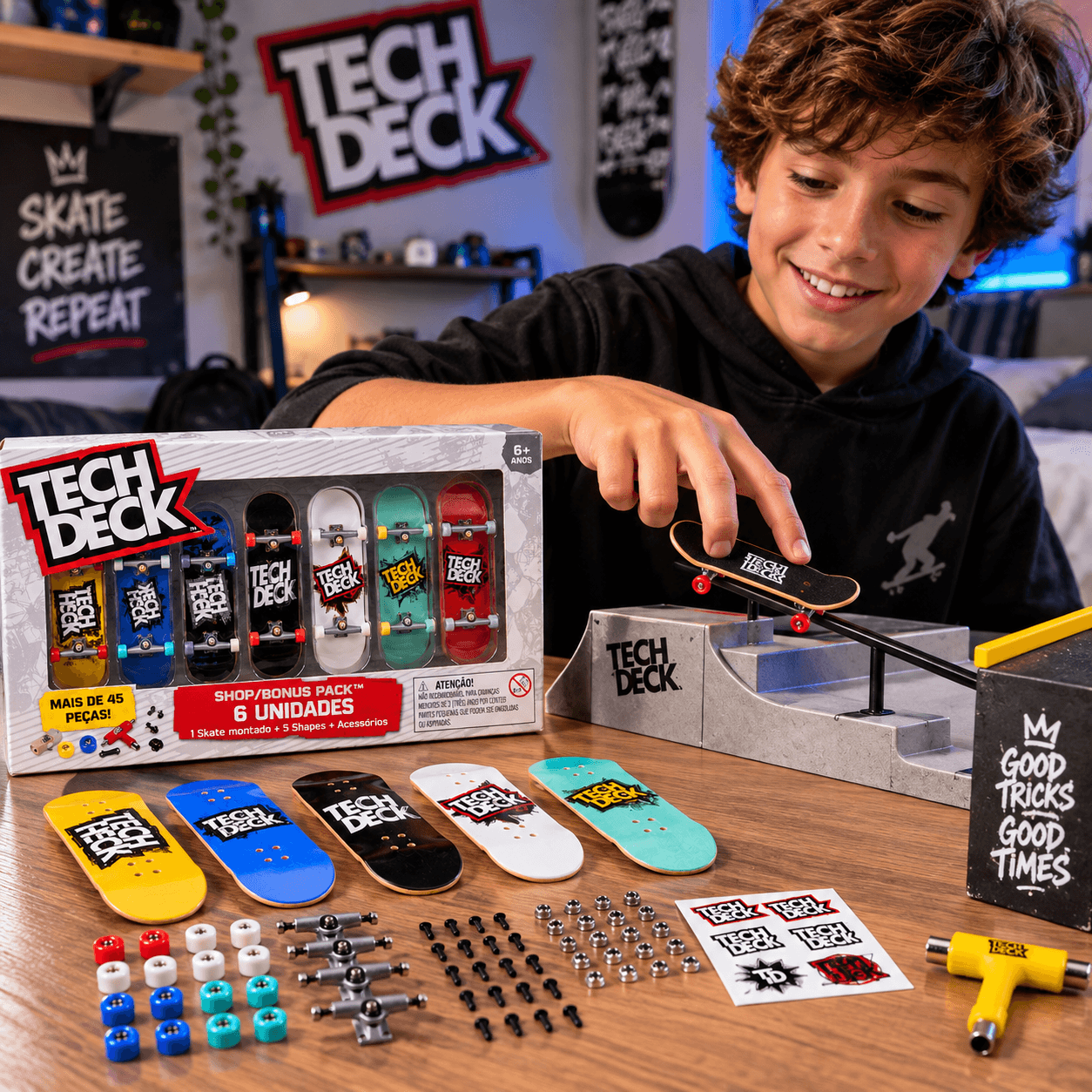 Tech Deck Skate de Dedo 6 Unidades Sunny - 2