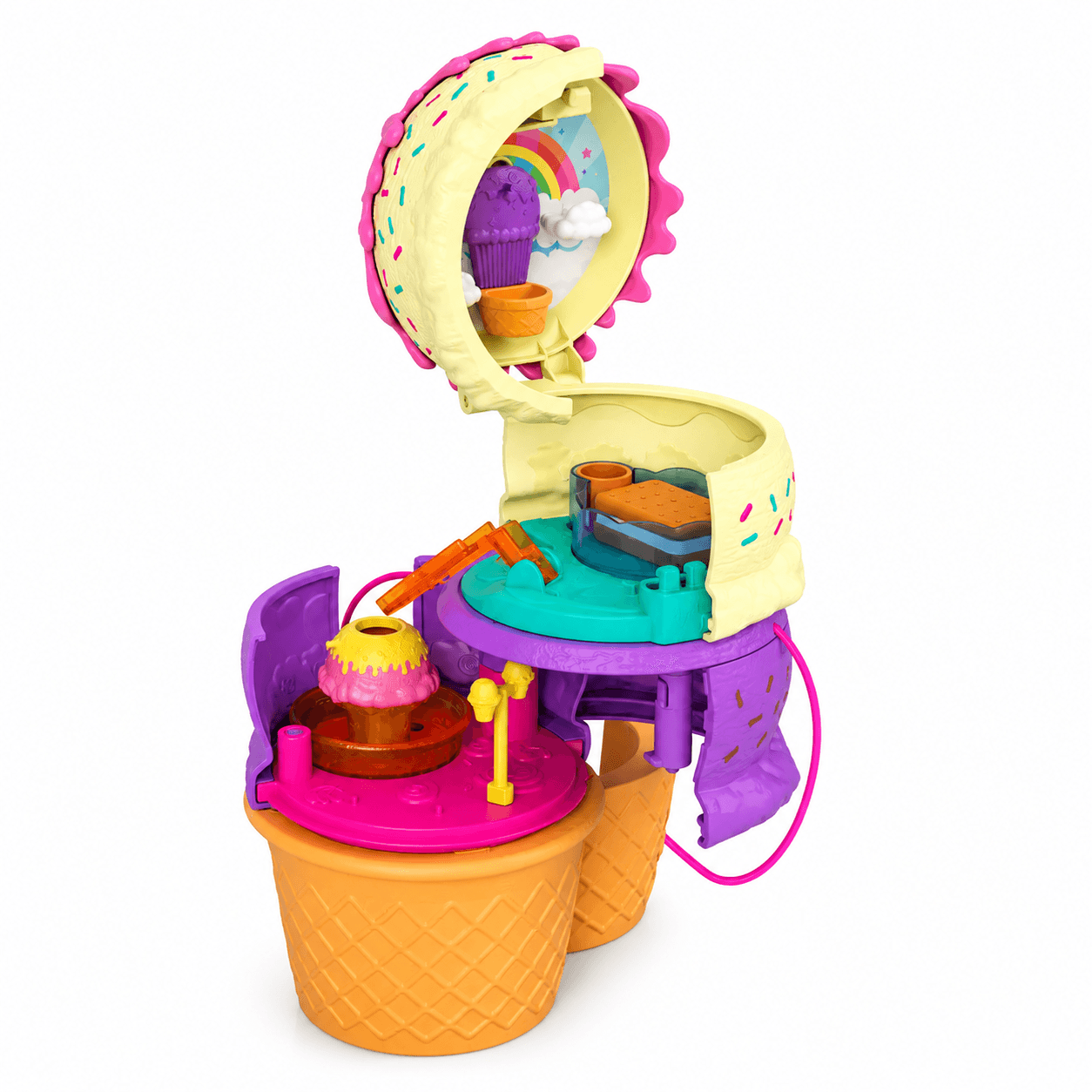 Polly Pocket Parque Surpresa Sorvete Mattel HFR00 - 2
