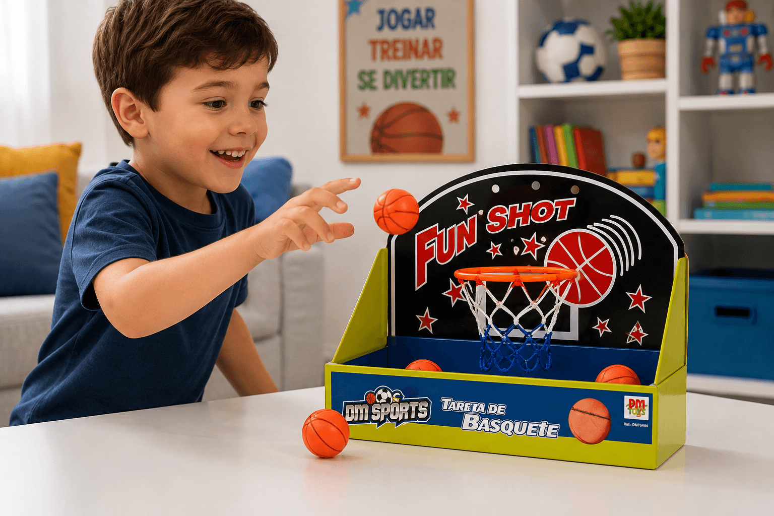 Tabela de Basquete DM Sports com Bola DMT5938 - 1