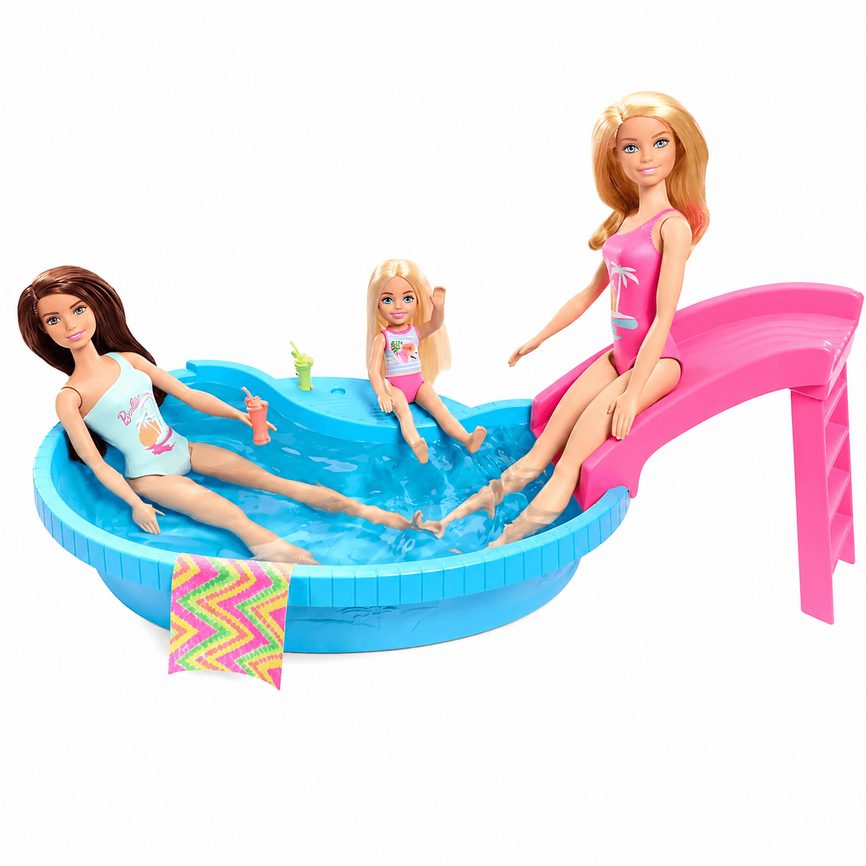 Barbie Piscina Glam com Boneca Loira Mattel HRJ74 - 2