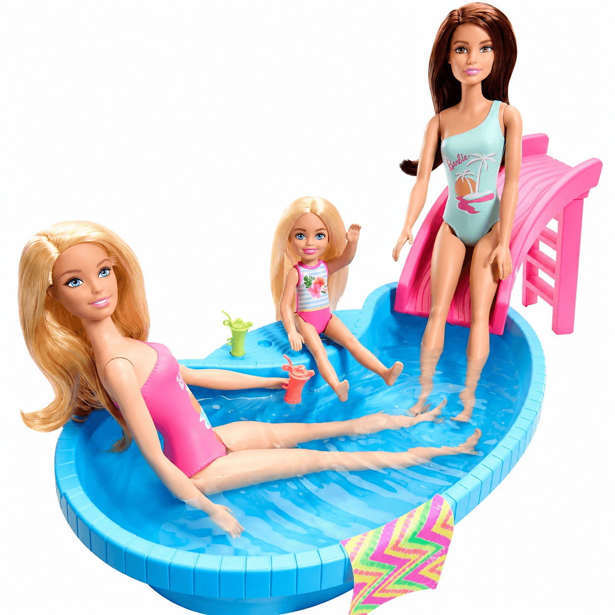 Barbie Piscina Glam com Boneca Loira Mattel HRJ74 - 4