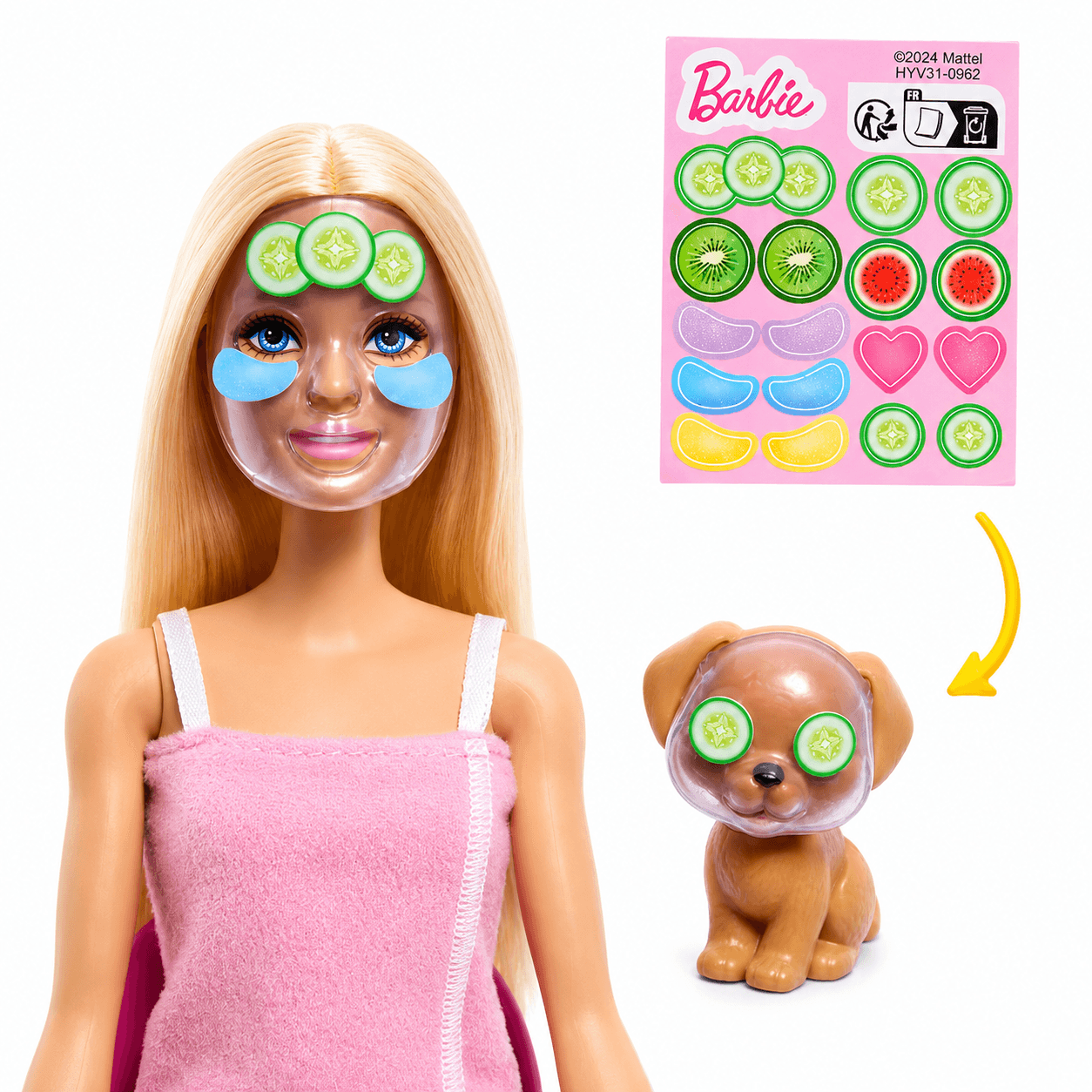 Barbie Dia de Spa com Cachorrinho Mattel HYV31 - 1