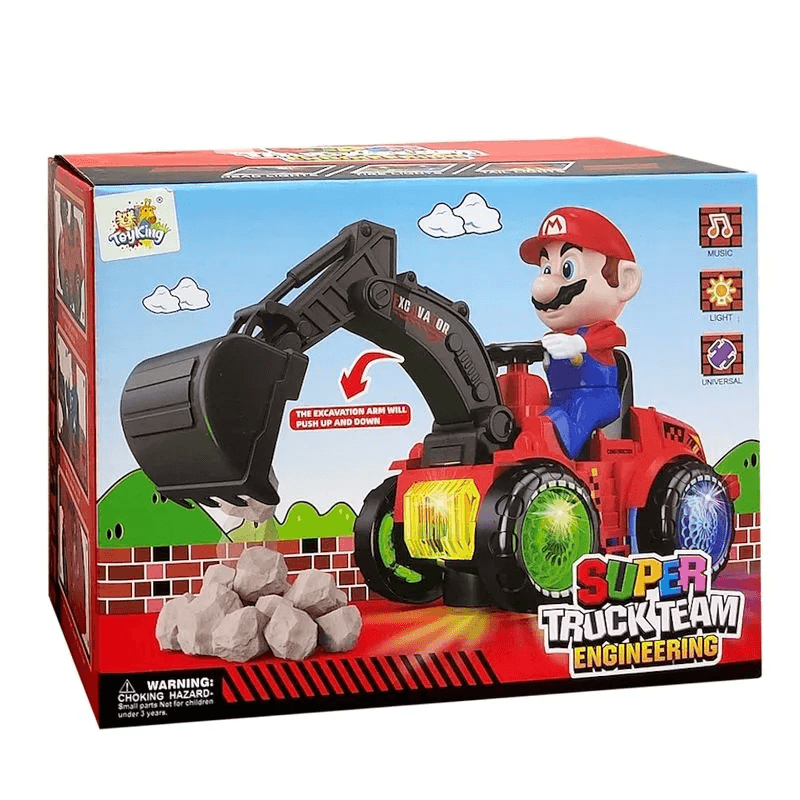 Trator Mario Bate e Volta Toy King TK-AB8369 - 3