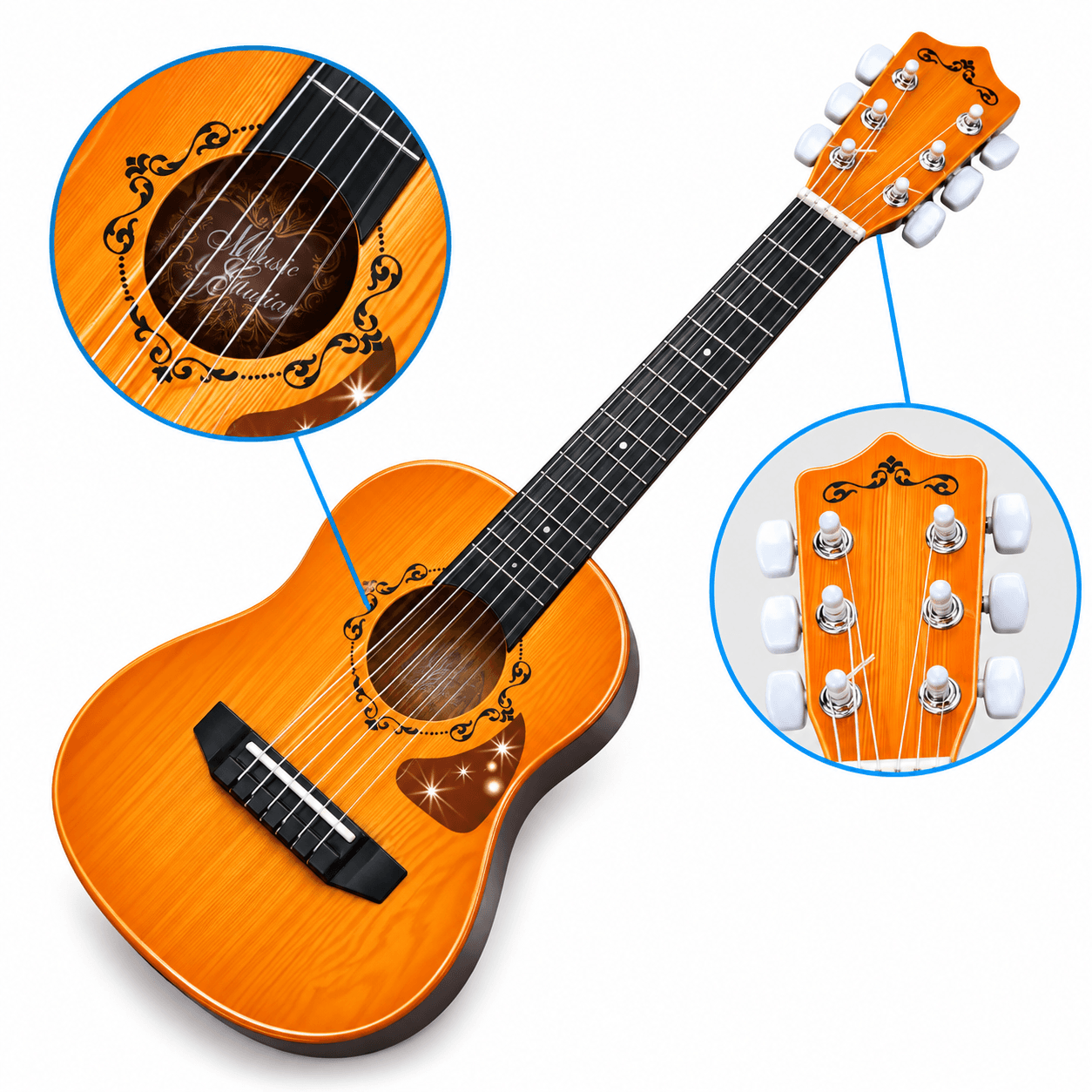 Violão Infantil 68cm com Capa Dony Toys 231527 - 6