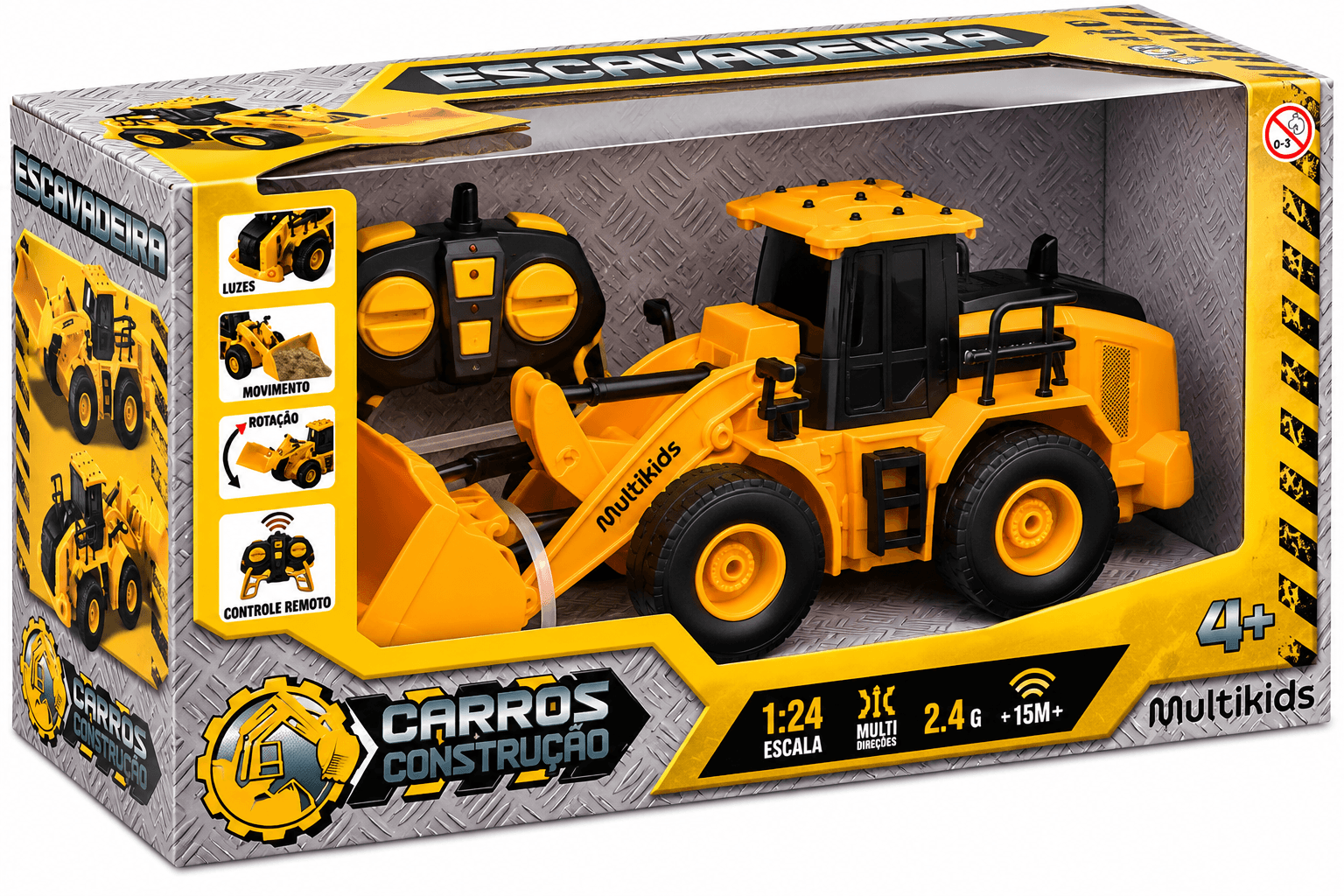 Trator Escavadeira Controle Remoto Multikids BR2310 - 2