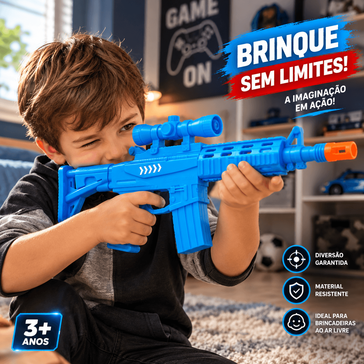 Rifle Forças Especiais com Som Etitoys QB-245 - 1