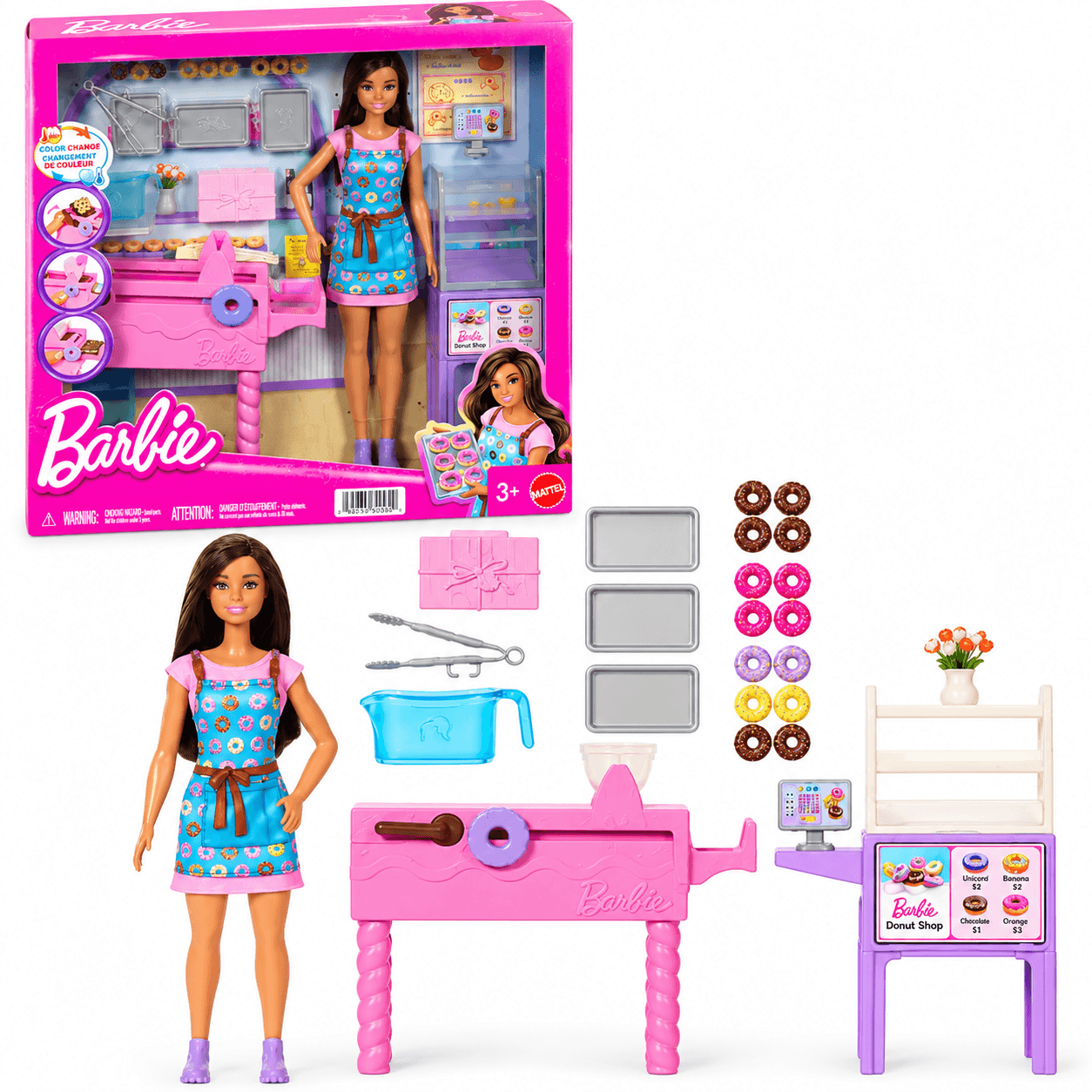 Barbie Profissões Loja de Donuts Mattel JKB50 - 6