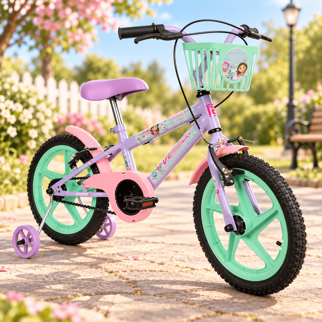 Bicicleta Infantil Casa Mágica da Gabby Aro 16 Verden - 2