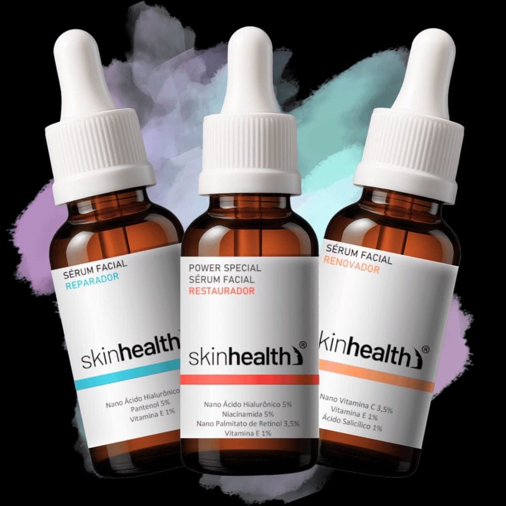 Kit SkinHealth 3 Séruns Restaurador Reparador Renovador - 1