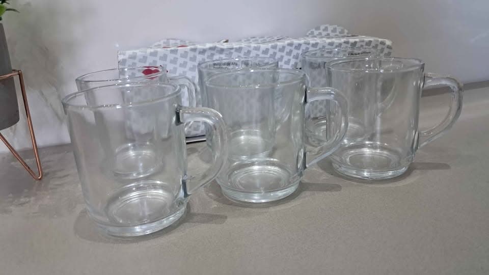 Jogo De 3 Canecas De Café Chá 250ml Caneca De Vidro Lisa - 4