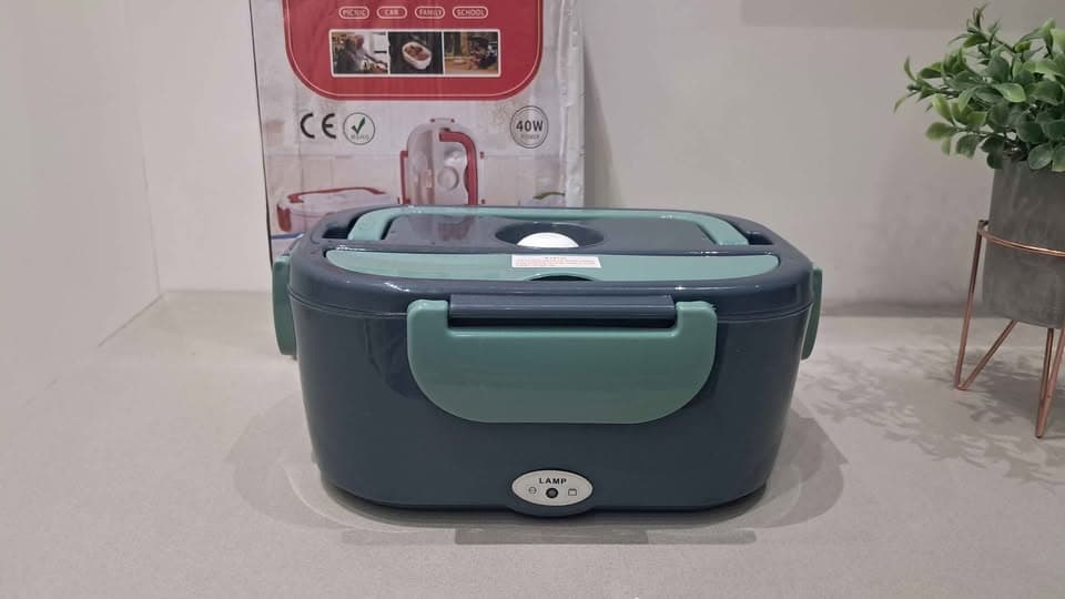 LunchBox Marmita Elétrica Portátil com Aquecimento, 1.5L, Aço Inoxidável, 110V/220V 40w Cor: Verde - 1