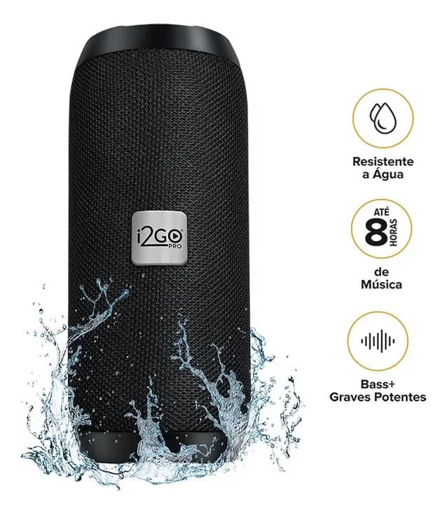 Caixa De Som Bluetooth I2go Essential Sound Go 10w Preto Preto 127/220v - 2