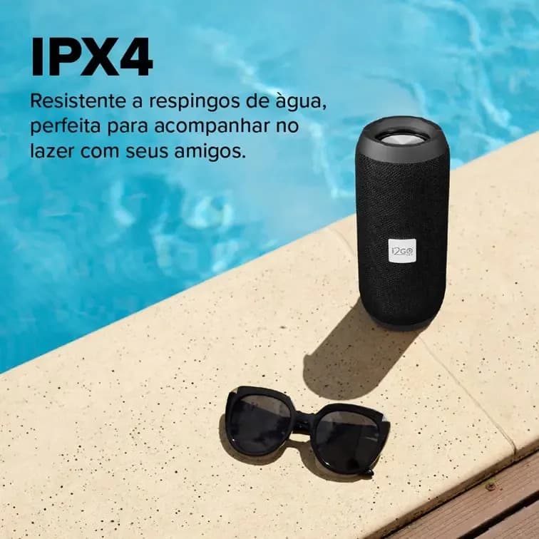 Caixa De Som Bluetooth I2go Essential Sound Go 10w Preto Preto 127/220v - 4
