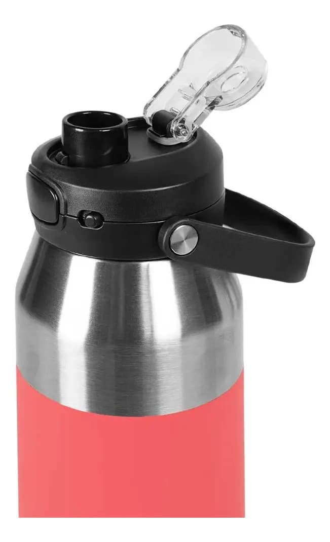 Garrafa Termica De Agua Isomax Nautika - 1l Cor Rosa - 3