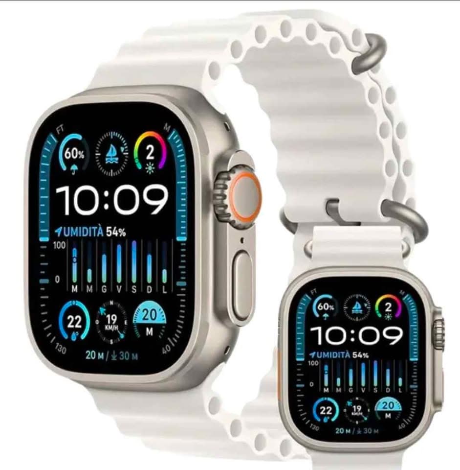 Smartwatch DT100 Ultra3 2em1 Fone Bluetooth Relógio Inteligente IWO16 2 Pulseiras e Película Branco. - 3