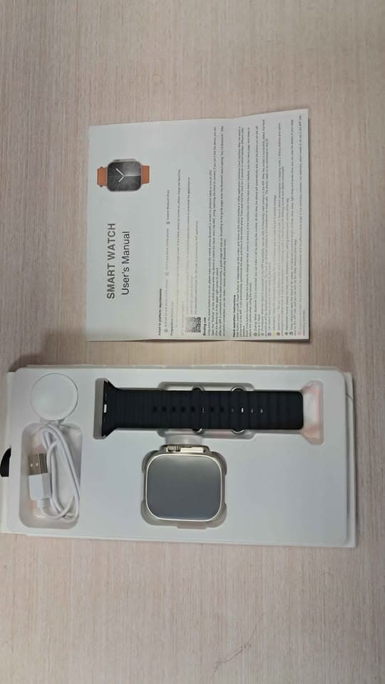 Smartwatch Iwo 16 tela 2.1 128mg Dourado Pulseira Preta - 3