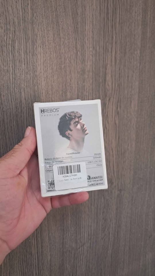 Fone Bluetooth Hrebos EB-219 Sem Fio com Microfone Som de Qualidade e Bateria Duradoura Preto. - 2