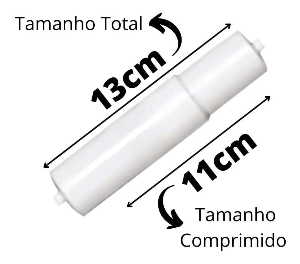 Astra Rolete Suporte De Papeleira Branco - 4