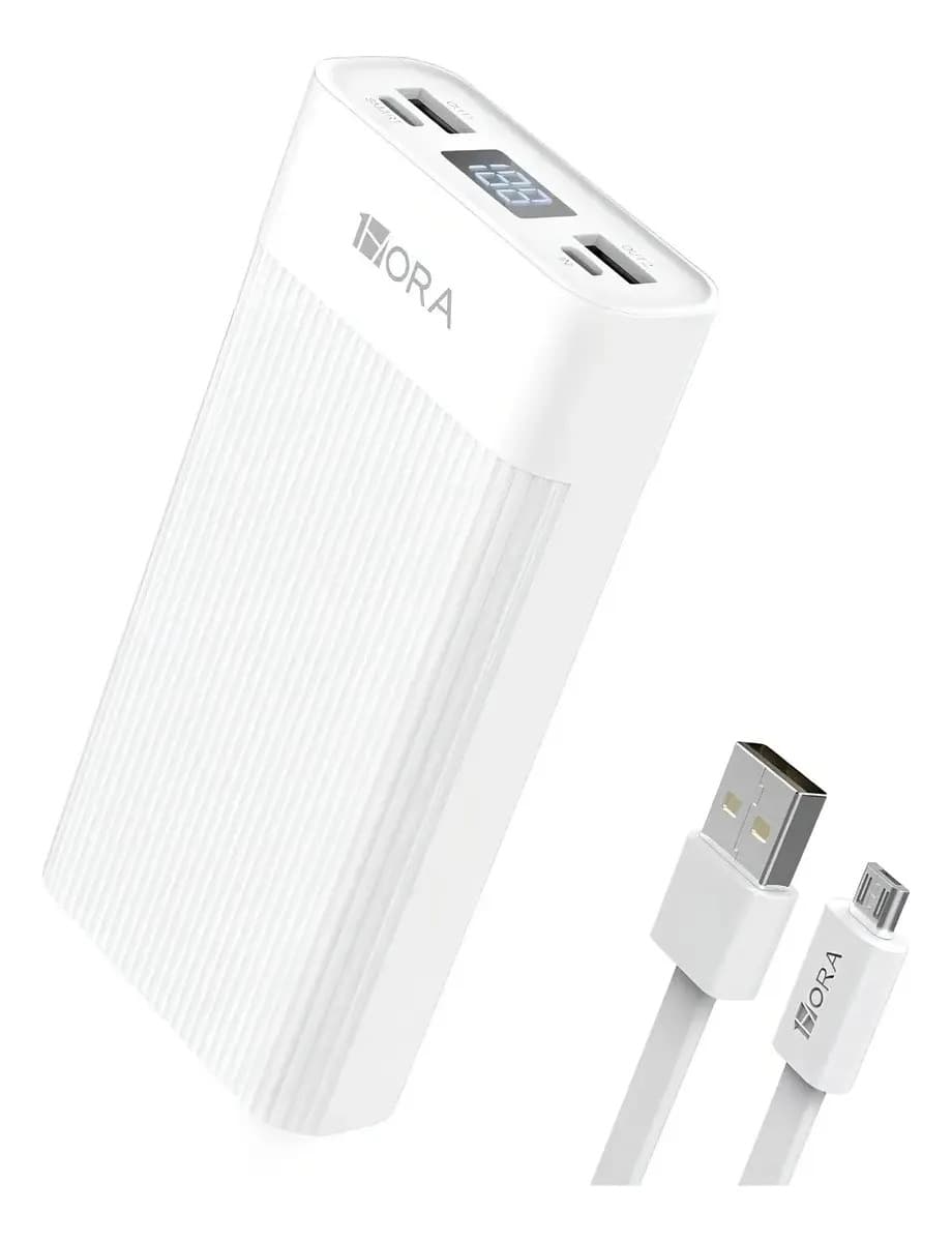 Power Bank 20000mah 1hora Bateria Portátil Gar117 Branco Branco - 1