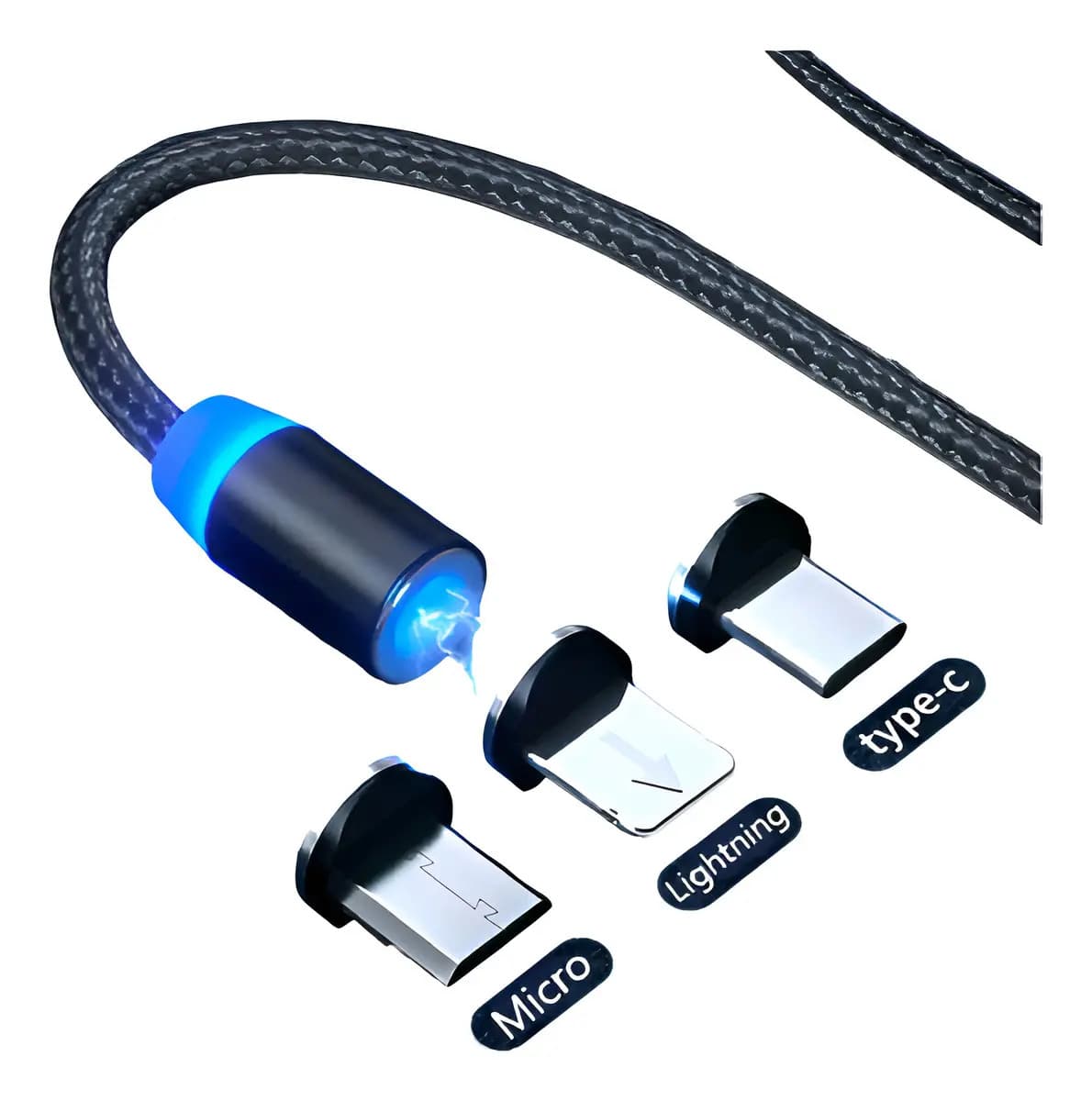 Kapbom Usb-a Tipo C/micro Usb/lightning Usb Preto - 2