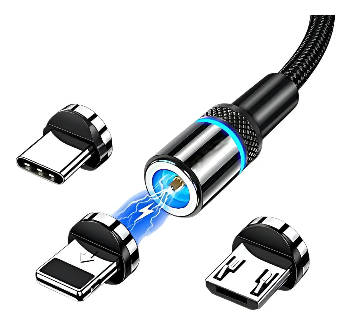 Kapbom Usb-a Tipo C/micro Usb/lightning Usb Preto - 3