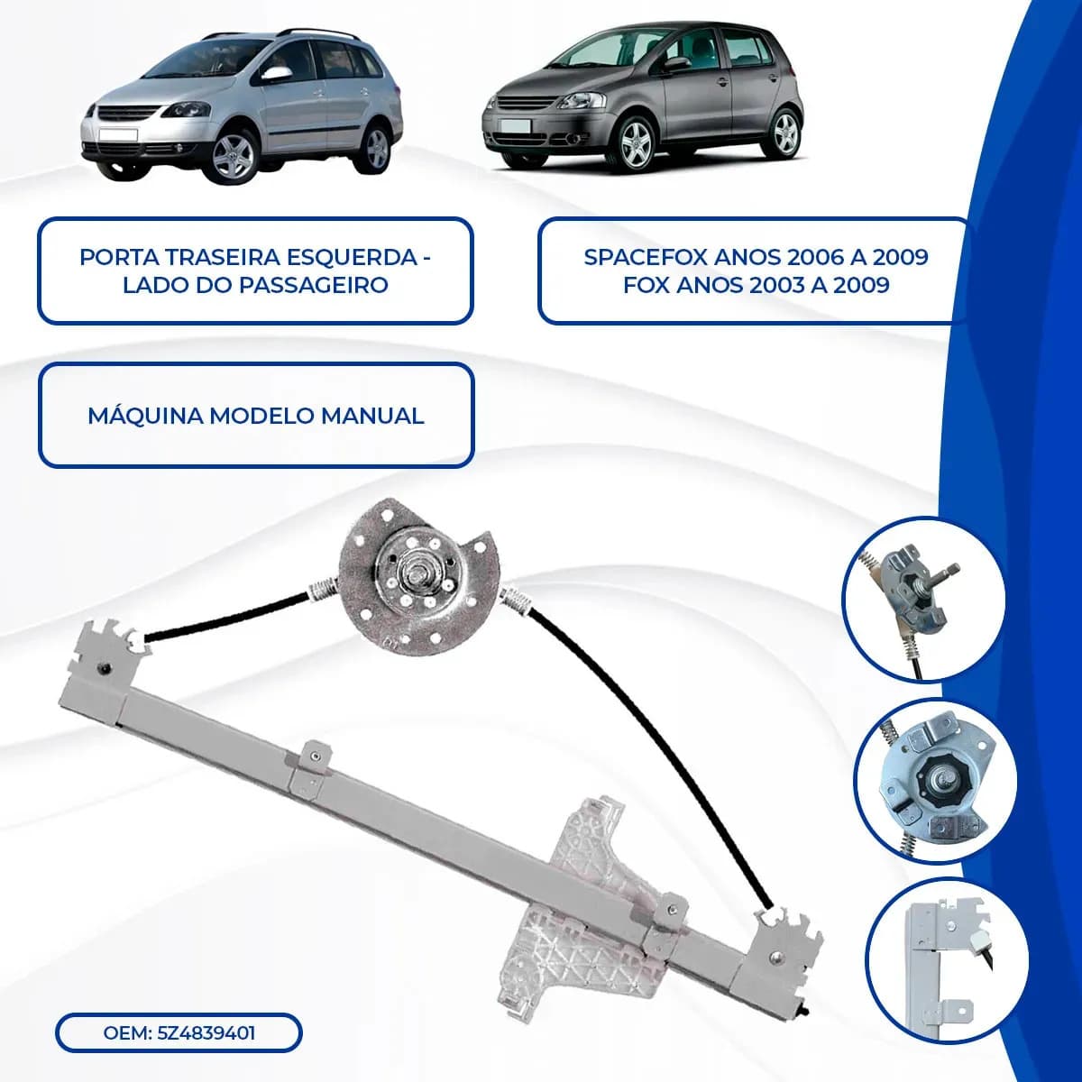 Maquina Vidro Fox 4p Tras 03/set 2009 Esq Manual - 2